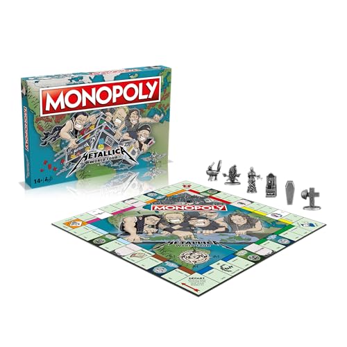 Winning Moves Monopoly Metalica – Gesellschaftsspiel – Brettspiel – 2 bis 6 Spieler – französische Version Winning Moves Monopoly Metalica – Gesellschaftsspiel – Brettspiel – 2 bis 6 Spieler – französische Version von Winning Moves