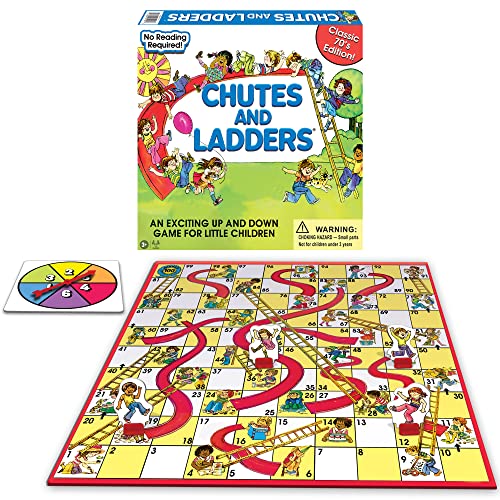 Classic Chutes and Ladders Board Game von Winning Moves