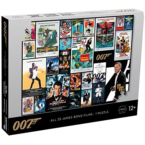 James Bond Movie poster 1000 Piece Jigsaw Puzzle von Top Trumps