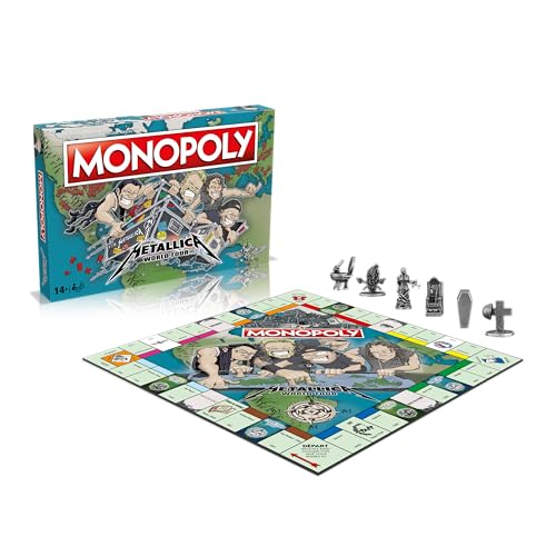 Jeu de société - WINNING MOVES - Monopoly Metallica - Accompagnez le groupe en tournée mondiale von Winning Moves