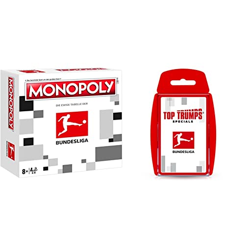 Monopoly - Bundesliga Edition - Bundesliga Fanartikel - Alter 8+ - Deutsch & TOP TRUMPS - Bundesliga Edition - Bundesliga-Kartenspiel - Alter 6+ - Deutsch von Winning Moves