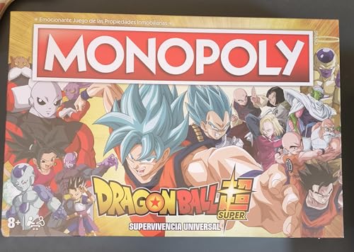 WINNING MOVES Monopoly Dragon Ball Super – Brettspiel für Immobilien, Version in Spanisch von Winning Moves