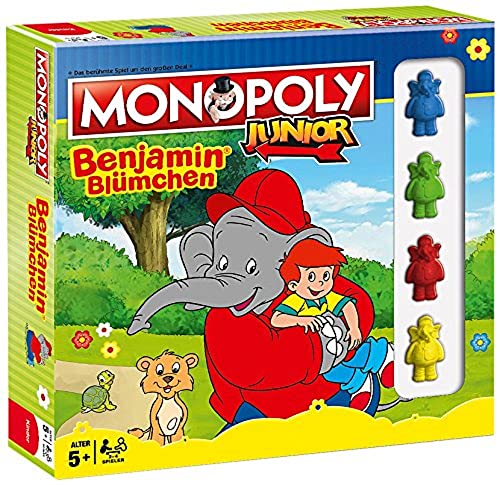 Monopoly Junior - Benjamin Blümchen, Brettspiel Klassiker für Kinder ab 5 Jahren von Monopoly