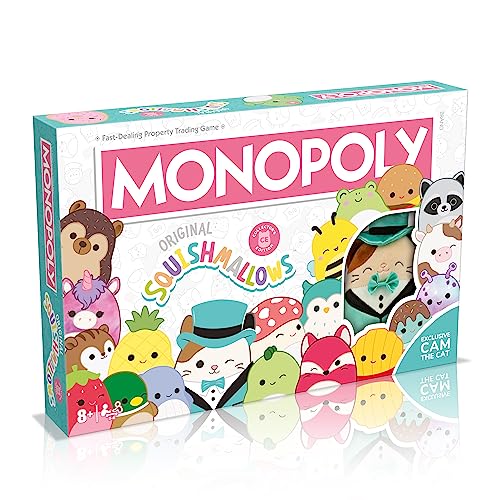 Monopoly - Squishmallows (EN) (WIN0652), Schwarz von Winning Moves