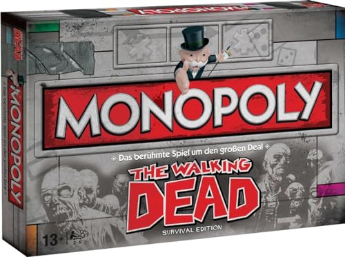 Winning Moves - Monopoly - The Walking Dead Survival Edition - The Walking Dead Fanartikel - Alter 13+ - Deutsch von Winning Moves