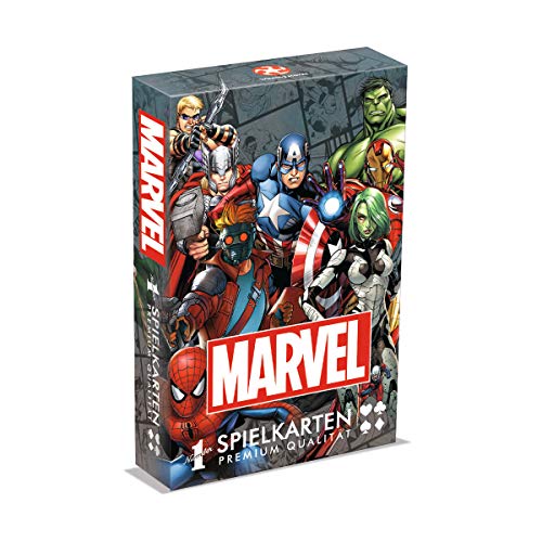 Winning Moves - Number 1 Spielkarten - Marvel Universe - Marvel Fanartikel - Alter 8+ - Deutsch von Winning Moves