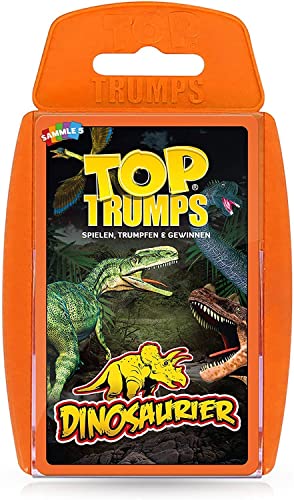 Top Trumps Dinosaurier Dinosaurierkartenspiel Alter 6+ Deutsch, Win47148, Mehrfarbig von Winning Moves