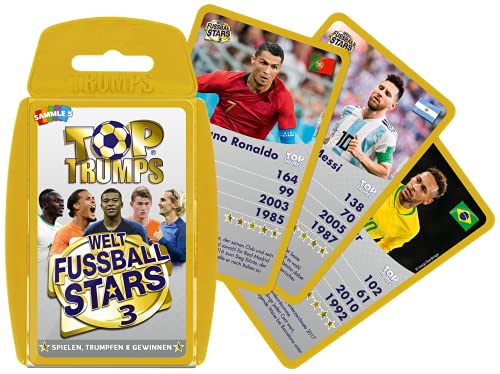 TOP TRUMPS - Weltfußballstars 3 - Fußball Kartenspiel - Alter 6+ - Deutsch von Winning Moves