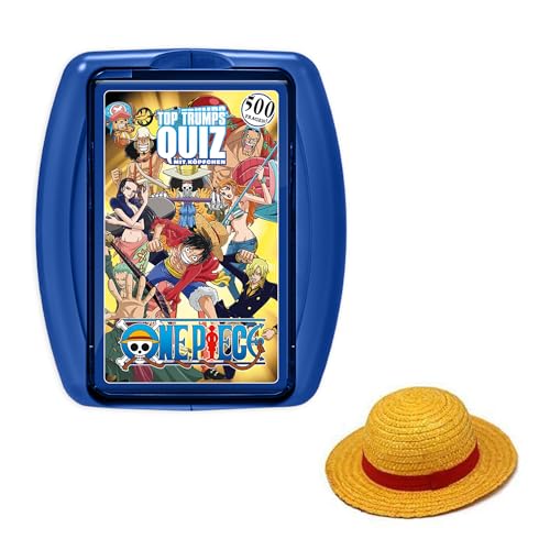 Winning Moves TOP Trumps Quiz - One Piece mit Ruffy Strohhut - Alter 12+ - Deutsch, WM17737H von Winning Moves