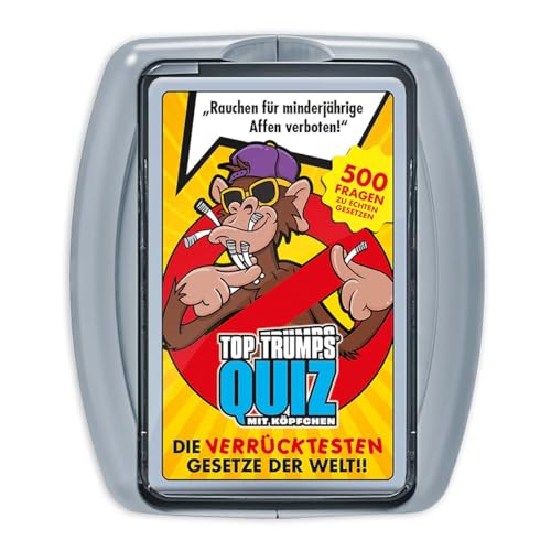 Winning Moves Top Trumps Quiz - Die verrücktesten Gesetze der Welt Quizspiel Wissensspiel, WM04284-GER-6 von Winning Moves