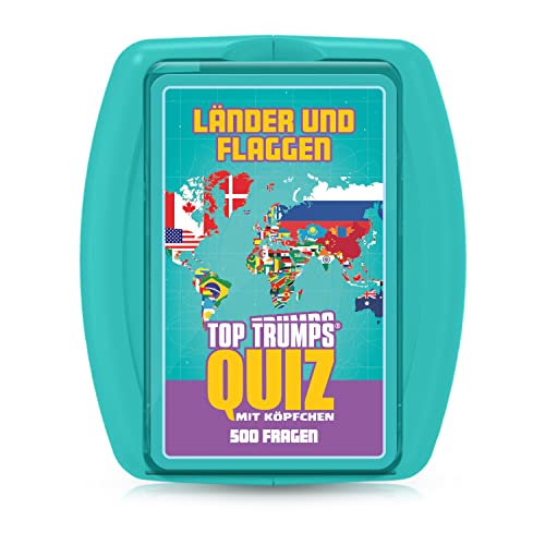 Winning Moves Top Trumps Quiz Länder und Flaggen - Geografie Quizspiel für 2+ Spieler ab 8 Jahren mit 500 Fragen in praktischer Box Winning Moves Top Trumps Quiz Länder und Flaggen - Geografie Quizspiel für 2+ Spieler ab 8 Jahren mit 500 Fragen in praktischer Box von Winning Moves