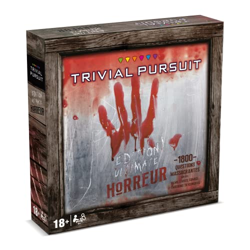 Winning Moves - Trivial Pursuit Horror – 1800 Fragen – Gesellschaftsspiel – Brettspiel – französische Version von Winning Moves