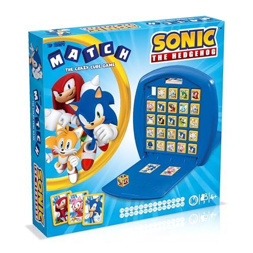 Top Trumps Sonic Match – Kinderspiele ab 4 Jahren – Spiel für 2 Spieler – Spiele für Kinder – Logikspiel – Strategiespiele – Brettspiel von Winning Moves