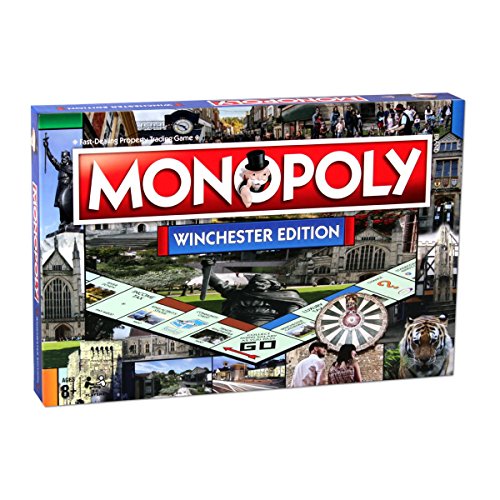 Winning Moves Winchester Monopoly-Brettspiel, Advance to King Alfred The Great's Statue, das Stadtmuseum oder die Jewry Street und tauschen Sie Ihren Weg zum Erfolg, EIN tolles Geschenk für Kinder ab von Winning Moves