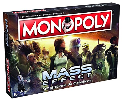 Winning Moves 29292 Mass Effect Brettspiel-Monopoly Sammlerausgabe italienische Version, Mehrfarbig von Winning Moves