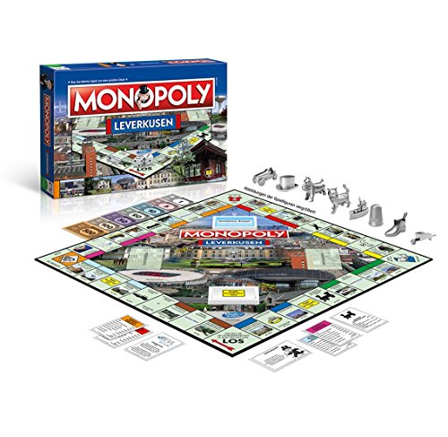 Winning Moves Monopoly Leverkusen Stadt Edition - Das weltberühmte Spiel um Grundbesitz und Immobilien von Winning Moves