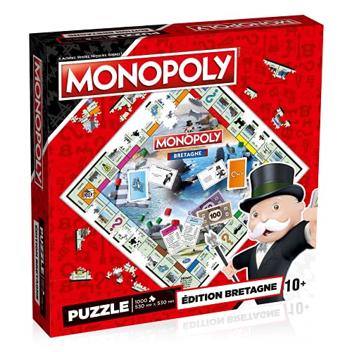 Winning Moves A2201573, Monopoly Bretagne Puzzle 100 Teile von Winning Moves