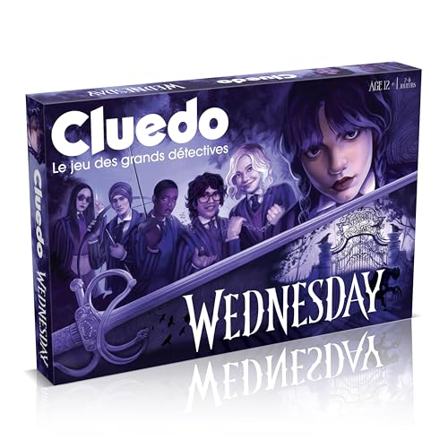Winning Moves Cluedo Wednesday – Gesellschaftsspiel – Brettspiel – Wednesday Spiele ab 12 Jahren – 2 bis 6 Spieler – französische Version Winning Moves Cluedo Wednesday – Gesellschaftsspiel – Brettspiel – Wednesday Spiele ab 12 Jahren – 2 bis 6 Spieler – französische Version von Winning Moves
