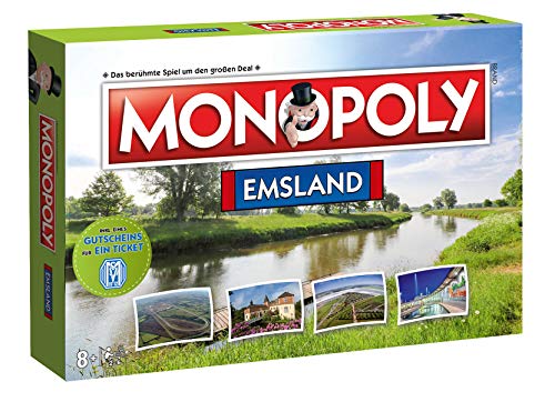 Winning Moves Monopoly Emsland-Region Edition Brettspiel für 2 bis 6 Spieler, Ab 8 Jahren von Winning Moves