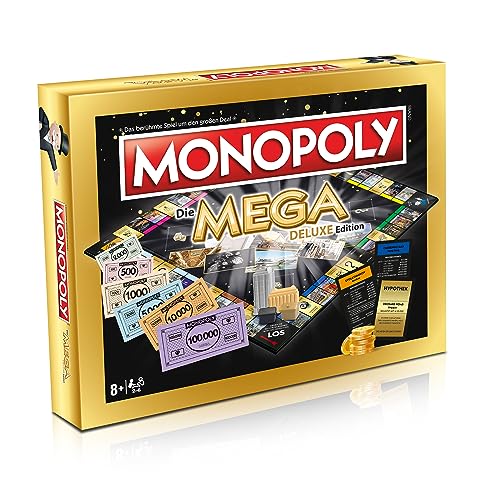 Winning Moves Monopoly - Mega Deluxe Edition Luxus Brettspiel Spiel Gesellschaftsspiel, ab 8 bis 99 Jahre von Winning Moves