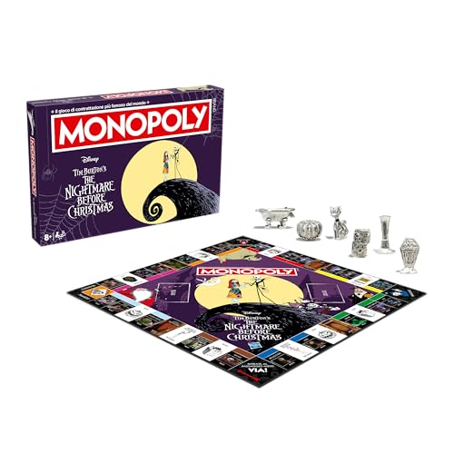 Winning Moves Monopoly Nightmare Before Christmas – Brettspiele für Erwachsene, Brettspiele für Kinder, Brettspiele für 2, 2 bis 6 Personen, ab 8 Jahren von Winning Moves