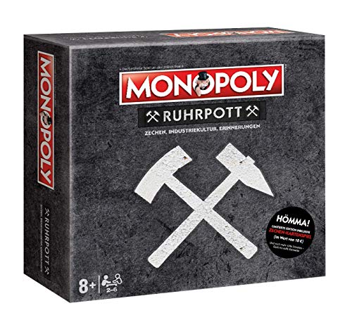 Winning Moves Monopoly Ruhrpott – Industriekultur Edition mit Top Trumps „Zechen“, ab 8 Jahren von Winning Moves