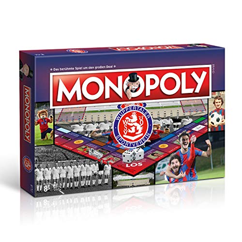 Winning Moves Monopoly: Wuppertaler SV Fußball Brettspiel für 6 Spieler ab 8 Jahren von Winning Moves