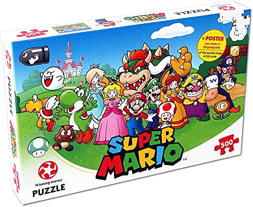 Winning Moves - Puzzle (500 Teile) - Super Mario & Friends - Super Mario Merchandise - Alter 10+ von Winning Moves