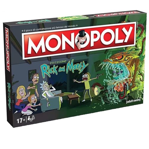 Winning Moves Monopoly Rick and Morty – Brettspiele für Erwachsene, Brettspiele für Kinder, Brettspiele für 2, 2 bis 6 Personen, ab 8 Jahren von Winning Moves