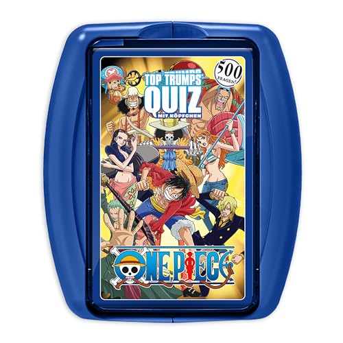 Winning Moves - TOP Trumps Quiz - One Piece - Geschenk für One Piece-Fans - Alter 12+ - Deutsch, Schwarz von Winning Moves