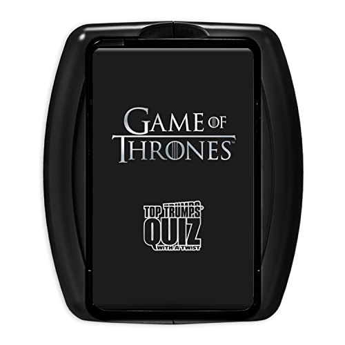 Winning Moves Top Trumps Quiz Der Thron der Schwerter, Fragenspiel, Testen Sie Ihr Wissen und Ihr Gedächtnis mit Tyrion Lannister, Cersei Lannister, Arya Stark, Daenerys Targaryen von Winning Moves