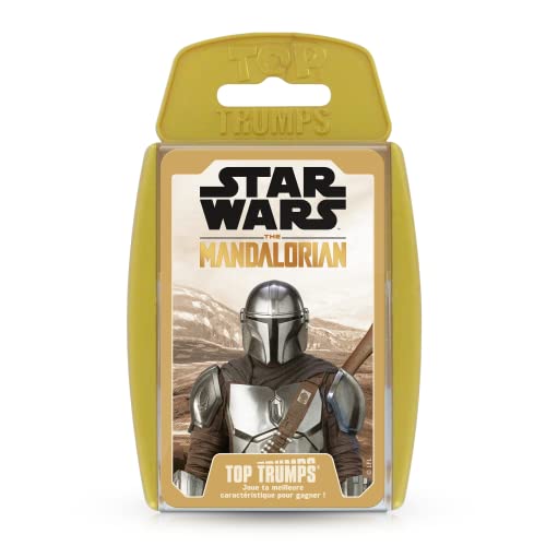 Winning Moves Top Trumps Star Wars The Mandalorian – Kartenspiele – Gesellschaftsspiel – Schlachtspiel – Reisespiel – für 2 bis 6 Spieler – ab 6 Jahren – französische Version von Winning Moves