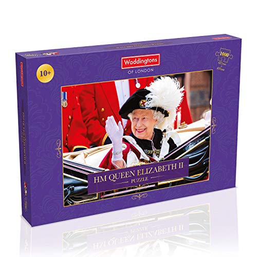 Winning Moves WM00958-EN1-6 HM Queen Elizabeth II Puzzle, 1000 Teile von Winning Moves