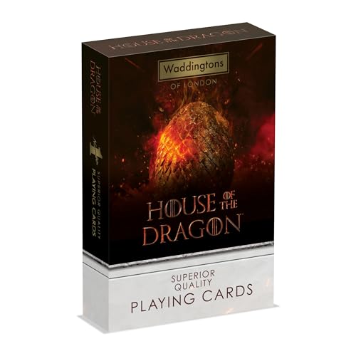 Winning Moves - Waddingtons Number 1 Playing Cards - House of The Dragon - Spielkarten - Englisch von Waddingtons Number 1