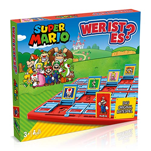 Winning Moves - Wer ist es? - Super Mario - Super Mario Fanartikel - Alter 3+ - Deutsch, Rot, Blau, Weiß von Winning Moves