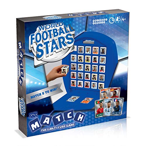 World Football Stars Top Trumps Match-Brettspiel, Blau von Winning Moves