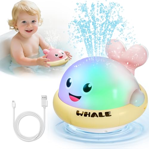 Badewannenspielzeug, Leuchtender spritzender Wal-Spielzeug, Badespielzeuge, ab 1 Jahr, Kleinkindspielzeug, Wasserspielzeug Baby Badewannenspielzeug, Leuchtender spritzender Wal-Spielzeug, Badespielzeuge, ab 1 Jahr, Kleinkindspielzeug, Wasserspielzeug Baby von Winstico