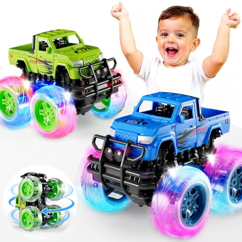 Winstico Monster-Truck, leuchtende Spielzeugautos, Spielzeug für 2 bis 3 Jahre alte Jungen, Geschenke – zurückziehbare LKW-Autos für Kleinkinder, Jungen, Spielzeug Alter 2, 3, 4, 5 Winstico Monster-Truck, leuchtende Spielzeugautos, Spielzeug für 2 bis 3 Jahre alte Jungen, Geschenke – zurückziehbare LKW-Autos für Kleinkinder, Jungen, Spielzeug Alter 2, 3, 4, 5 von Winstico