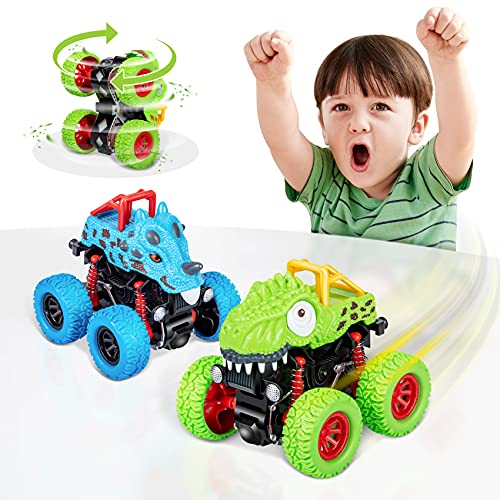 Winstico Monstertruck, 2 Stück Dinosaurier 360 Grad Rotierende Auto Geschenke für Jungen Kinder ab 3 Jahre Winstico Monstertruck, 2 Stück Dinosaurier 360 Grad Rotierende Auto Geschenke für Jungen Kinder ab 3 Jahre von Winstico