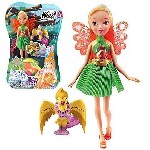 Winx Club Stella mit Feentier Shiny | Fairy Pet Puppe Fee 28 cm von Winx Club