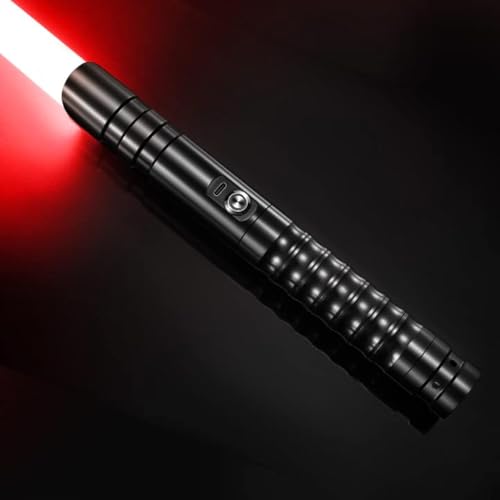 Wisbecost Smooth Swing FX Duell-Lichtschwert RGB 15 Farben Veränderbares 12 Modus-Sounds Force Lightsaber für Erwachsene, Professionelles Duell-Lichtschwerter von Wisbecost