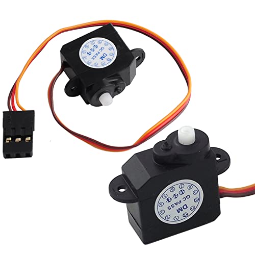 Wishiot 2,1 g RC Micro Servo 2 g Sub-Mini-Servo 180 Grad DM-S0020 4,8 V-6 V für RC Hobby Teile (2 Stück) von Wishiot