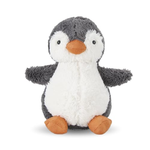 Wishstar Kuscheltier Pinguin Plüschtier für Kinder, Stofftier Schmusetier zum Kuscheln & Spielen, Squishmallow Pinguin Geschenk, Pudgy Penguins Plush Für Mädchen Jungen (Grauer Plüschpinguin 23cm) von Wishstar