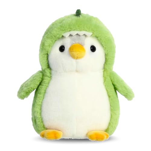 Wishstar Kuscheltier Pinguin Plüschtier für Mädchen, Stofftier Schmusetier zum Kuscheln & Spielen, Plüschtier Pinguin Geschenk, Penguins Plush Für Mädchen(Grüner Dinosaurier Pinguin, 20cm) von Wishstar