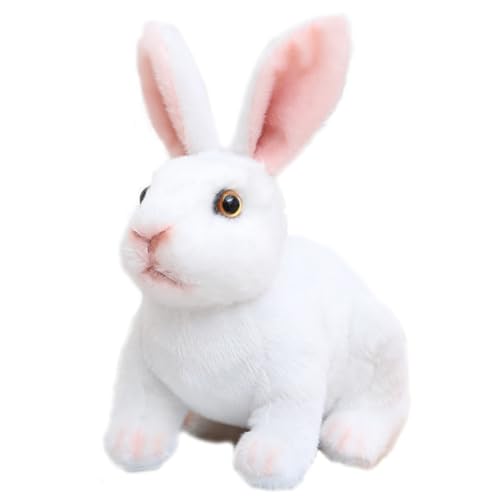 Wishstar Ostern Hase Plüschtier, Kaninchen Kuscheltier für Kinder Stofftier Schmusetier zum Kuscheln & Spielen, Hase Plush Für Mädchen Jungen，Niedliche Ostergeschenke für Kinder (Weiß Hase 20cm) von Wishstar