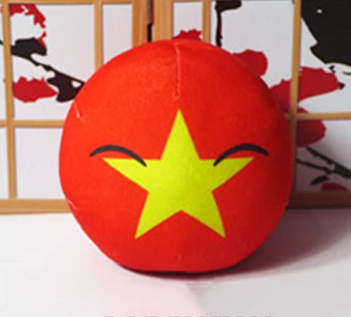 20 cm Polandball Plüschpuppen, Countryball USSR Usa Country Ball Stofftier, Anime Plüschkissen, Geburtstagsgeschenke Für Jungen Mädchen Vietnam von Wishtoy