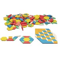 Pattern Blocks, 250 Teile aus RE-Wood® von Wissner