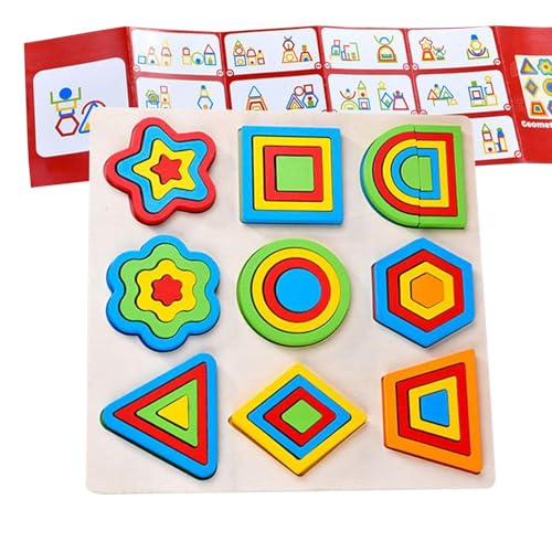 Babypuzzle | Bunte Formen Muster STEM Lernspielzeug | Geometrische Blöcke Spiele für Bildungsentwicklung | Vorschule Kindergarten Kinder Babypuzzle | Bunte Formen Muster STEM Lernspielzeug | Geometrische Blöcke Spiele für Bildungsentwicklung | Vorschule Kindergarten Kinder von Wisylizv
