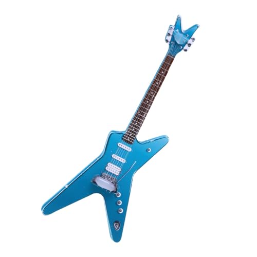 Miniaturgitarre, Miniaturgitarrenmodell | 1:12 Mini-Musikinstrument Gitarre,Miniatur-Gitarre Modell Puppenhäuser E-Gitarre Holzgitarre für Mini-Musikzimmer von Wisylizv