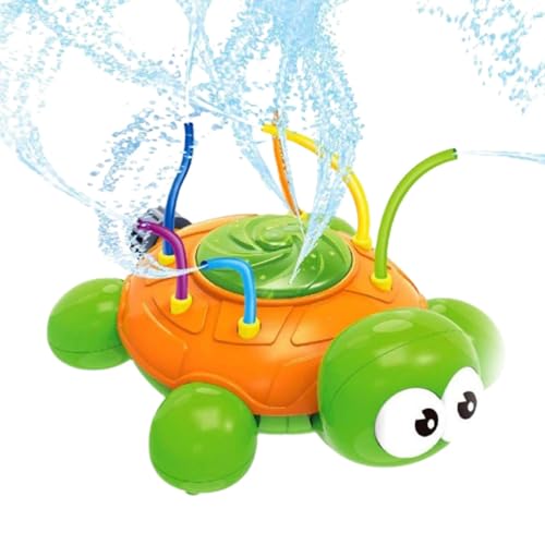 Wassersprinklerspielzeug für Kinder - rotierende Schildkröte Kindersprinkler | Kannibalenblume Kindersprinklerspielzeug | Gartenpool-Spielspielzeug für Planschspaß | Wasseraktivitäten im Sommer von Wisylizv